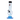Front view of the JM Plastics Mini Bubble Base with Carb Hole Acrylic Water Pipe, showing a 6-inch translucent blue pipe.