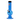 A front view of the 6-inch JM Plastics Mini Bubble Base with Carb Hole acrylic water pipe, showing its clear blue construction.