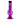 Front view of the JM Plastics Mini Bubble Base with Carb Hole, a 6-inch acrylic water pipe with a rounded base and clear purple tint.