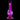 A front view of the 6-inch JM Plastics Mini Bubble Base with Carb Hole acrylic water pipe, showing its purple tinted base.