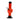 JM Plastic JM Plastics Mini Alien Base Acrylic Bong - 6 in. Orange