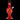 Front view of the JM Plastics Mini Alien Base Acrylic Water Pipe, a 6-inch pipe with a sculpted alien base.