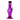 A front view of the 6-inch JM Plastics Mini Skull Base Acrylic Water Pipe, showing its purple, skull-shaped base.