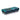Angled close-up of a glossy teal-and-black marbled RYOT Acrylic Magnetic Dugout With Matching One Hitter resting on a reflective white surface.