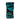 Straight-on view of a glossy teal-and-black marbled RYOT Acrylic Magnetic Dugout With Matching One Hitter standing upright on a white background