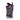 Angled front view of the RYOT Acrylic Magnetic Dugout With Matching One Hitter showing a purple and black marbled dugout with its hinged lid open and the matching one hitter upright.