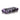 Low-angle close-up of the RYOT Acrylic Magnetic Dugout With Matching One Hitter showing its glossy purple-and-black swirled acrylic surface and mirrored reflection.