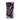 Front-facing view of the RYOT Acrylic Magnetic Dugout With Matching One Hitter showing a purple and black marbled acrylic case standing upright on a white background.