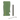 Side view of a green RYOT Super Slim Magnetic Dugout With One Hitter shown next to its slim stainless steel one-hitter and metal poker on a white background.