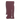 Close-up side view of the burgundy RYOT Super Slim Magnetic Dugout With One Hitter showing its curved metal body and engraved white text.