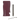 Close-up front view of the burgundy RYOT Super Slim Magnetic Dugout With One Hitter and its stainless steel one-hitter shown upright beside the dugout.