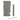Close-up front view of the gray RYOT Super Slim Magnetic Dugout With One Hitter showing the slim case, stainless steel one-hitter, and a small metal poker.