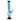 Tall, straight-on view of the JM Plastics Grenade Base with Pull Slide Acrylic Bong - 8 in. in a translucent blue tube against a black background