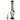 Vertical front view of the JM Plastics Skull Base with Pull Slide Acrylic Bong - 8 in., showing a smoky skull chamber and straight tinted neck against a white background