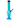 Front view of the 8-inch JM Plastics Skull Base with Pull Slide Acrylic Water Pipe, showcasing its transparent blue form.