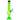 Front view of the 8-inch JM Plastics Alien Base with Pull Slide Acrylic Water Pipe, showcasing its green translucent base.