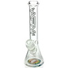 10" Rasta Clear Glass Mini Beaker Bong