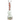 A front view of the 10" Rasta Clear Glass Mini Beaker Bong, showcasing its clear glass construction and simple beaker shape.