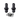 Top-down view of two black Cipher NOVA Hookah Mouthpiece Adapter - 2pc cylinders with thin center holes and four rubber gaskets fanned below on a white background