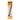 Vertical studio shot of the orange-packaged Ooze ConNectar by Stache showing a diagonal black dab straw illustration and dripping honey graphics
