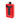 Front view of the Duet 510 Dual Conceal Cart Battery, a sleek, black and red device presented against a plain white background.