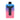 Front view of the Duet 510 Dual Conceal Cart Battery, a sleek, black device with a gradient pink and blue finish.