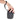 A hand holds the black Traveler Smell Proof Wristlet at a slight angle, showcasing its compact size and textured surface.