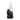 Front view of the New Peak Vaporizer, showcasing its sleek black design and angled glass component.