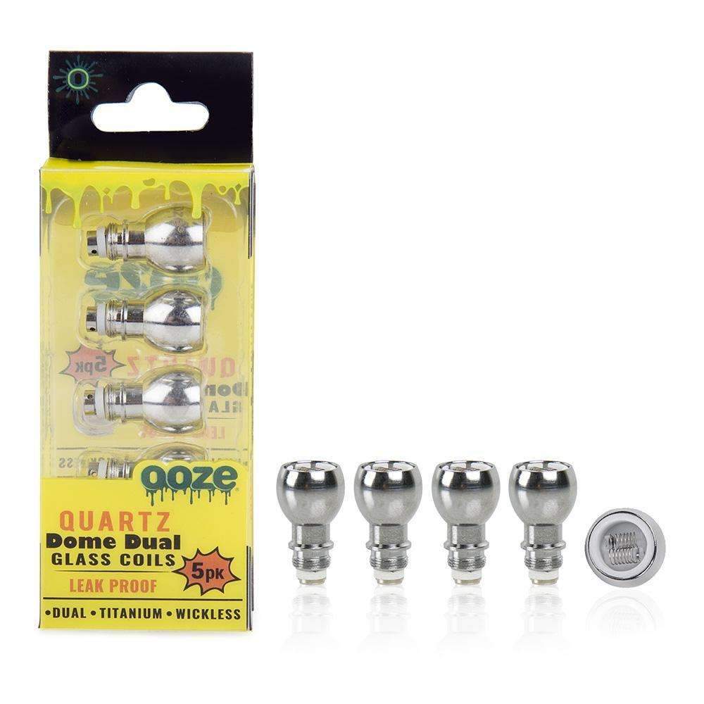 Quartz Dome Dual Glass Coils 5-Pack