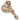 Angled close-up of the DankStop Rainbow Frit Hammer Bubbler - 5 in., showing its clear glass body speckled with colorful confetti frits and a rounded bowl.