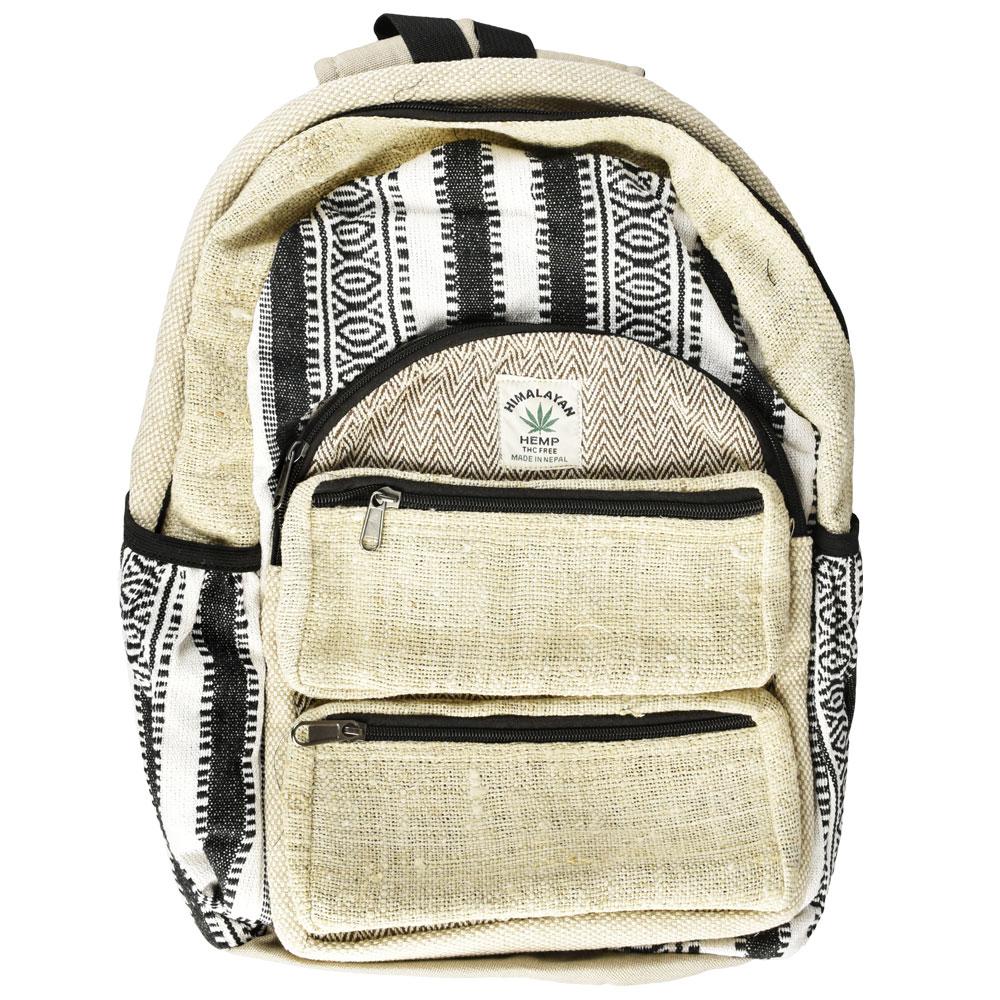 Himalayan Hemp Black & White Backpack