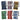 A top-down view of the ThreadSentials Drawstring Padded Pipe Pouch, showing patterned pouches in varying colors on a white background.