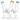 Classic Bent Neck Straight Tube Glass Water Pipe | 14mm F | Colors Vary