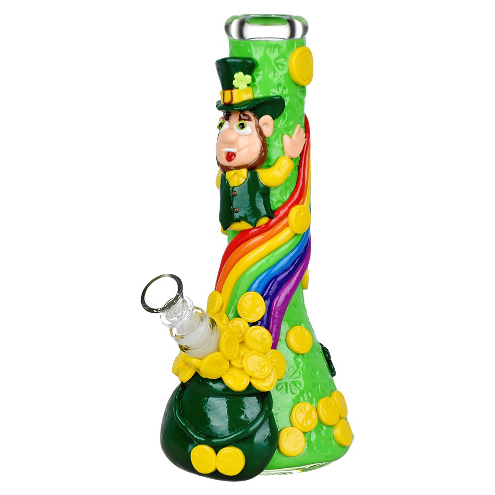 St. Patrick's Day Pot of Gold Glow In The Dark Water Pipe