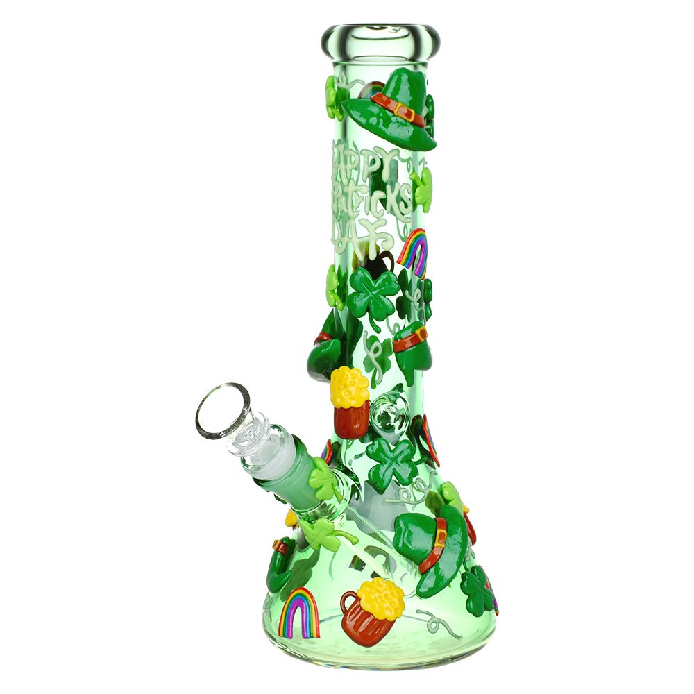 St. Patrick's Day Glow In The Dark Water Pipe