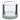 Close-up view of the clear DankStop 25mm Quartz Insert Cup showing its thick cylindrical wall, rounded lip, and matte base.