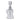 Close-up front view of the clear Hue - Mushroom Dab Rig Clear - 6.8" showing the glass mouthpiece, joint and mushroom-shaped body against a white background
