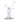 Right-side close-up of the clear DankStop Hue - Whirlpool Dab Rig Clear - 9" showing its curved mouthpiece, percolator chamber, and round base against a white background