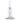 Front view of the DankStop Hue - Whirlpool Dab Rig Clear - 9" showing its clear glass neck, internal whirlpool percolator and round base against a white background