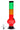 Front view of the JM Plastics Rasta Geometric with Pull Slide Acrylic Water Pipe, showing a colorful, geometric design.