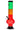 Front view of the JM Plastics Rasta Geometric with Pull Slide Acrylic Water Pipe, featuring a colorful geometric design.