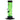 Front view of the JM Plastics Mini Straight Tube with Carb Hole Acrylic Water Pipe, a green 6-inch tube with a black base.