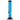 Front view of the 9-inch JM Plastics Straight Tube with Carb Hole acrylic water pipe, showcasing its clear blue tube design.