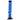 A front view of the 9-inch JM Plastics Straight Tube with Carb Hole Acrylic Water Pipe, showcasing its clear blue construction.