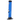 A straight-on view of the 9-inch JM Plastics Straight Tube with Carb Hole Acrylic Water Pipe, featuring a clear blue acrylic construction.