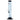 A straight-on view of the 9-inch JM Plastics Straight Tube with Carb Hole Acrylic Water Pipe, showing its clear acrylic construction.