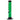 Front view of the 9-inch JM Plastics Straight Tube with Carb Hole Acrylic Water Pipe, showing its clear green tube design.