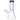 A front view of the 10-inch DankStop Beaker with Color Mouthpiece & Ice Pinch Water Pipe, showcasing its clear glass construction.