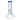A front view of the 10-inch DankStop Beaker with Color Mouthpiece & Ice Pinch Water Pipe, showcasing its clear glass construction.