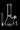 Studio-lit front view of the Stock USA DankStop Beaker with Color Mouthpiece & Ice Pinch Bong - Pink - 10 in., showing the clear beaker body, pink-rimmed mouthpiece, and two separated glass accessories against a black background